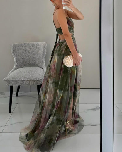 Eliza – Luchtige maxi-jurk met bloemenprint