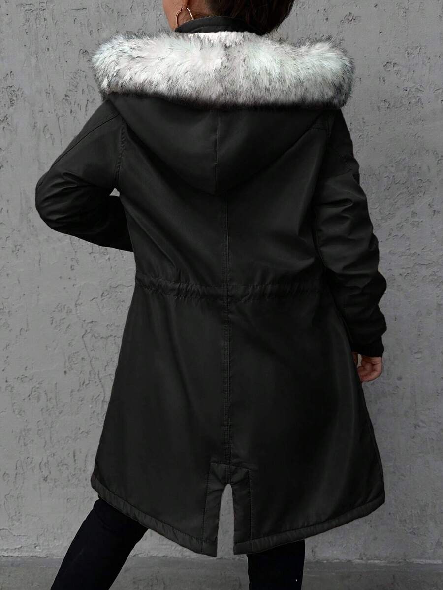 Maja – Parka met imitatiebont