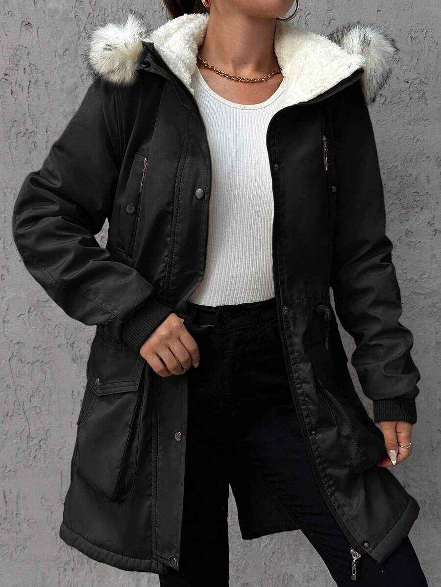 Maja – Parka met imitatiebont