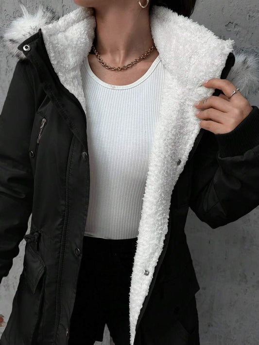 Maja – Parka met imitatiebont