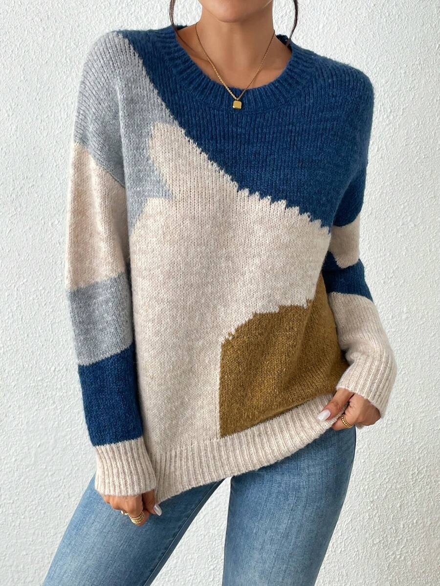 Julia – Trui met geometrisch patroon