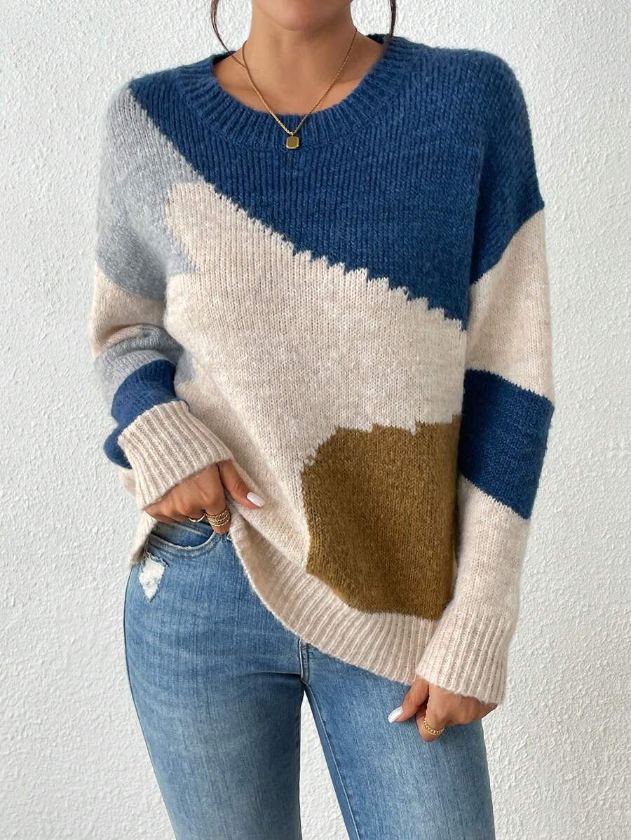Julia – Trui met geometrisch patroon