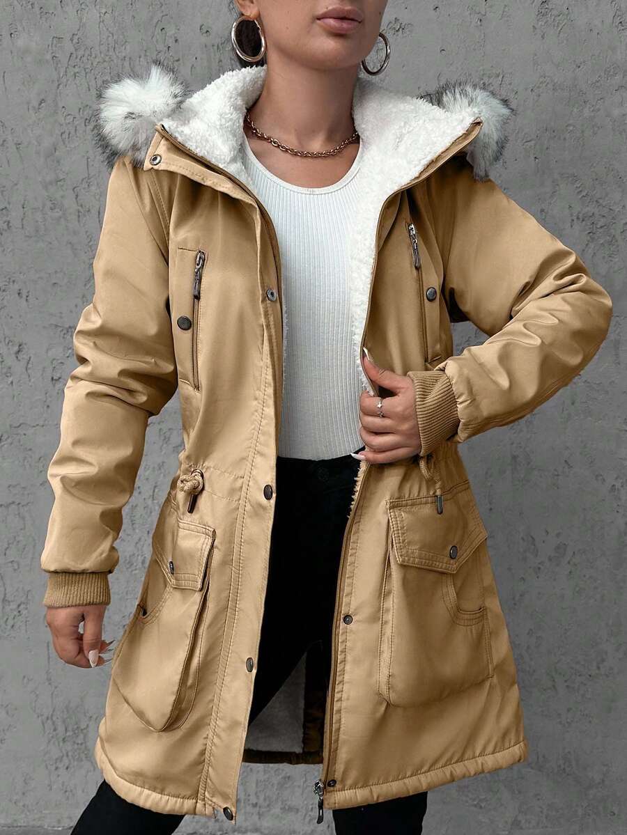 Maja – Parka met imitatiebont