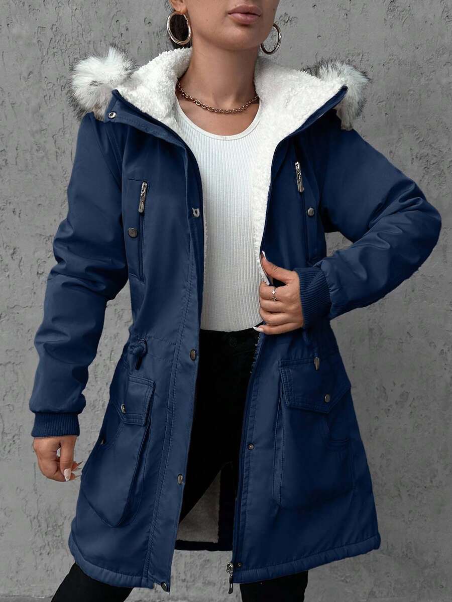 Maja – Parka met imitatiebont