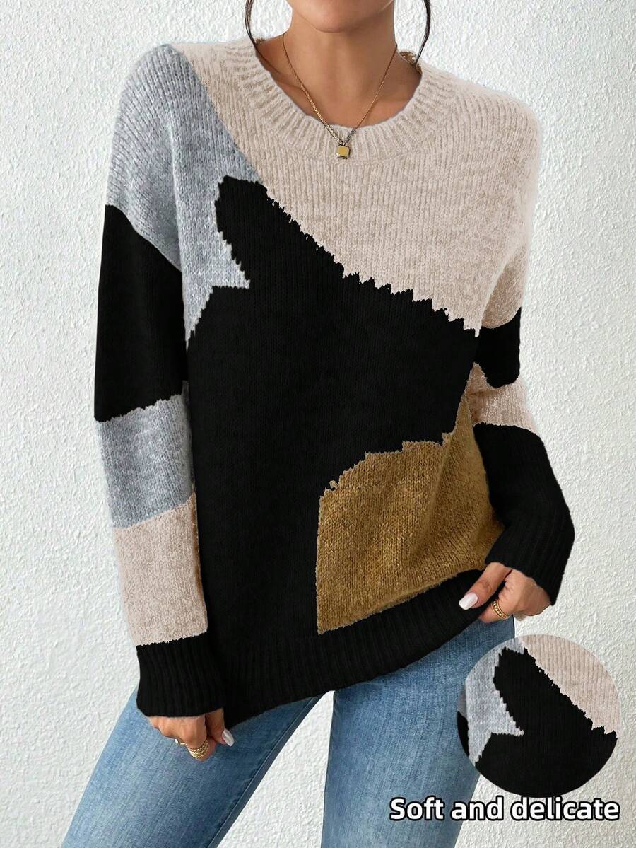Julia – Trui met geometrisch patroon