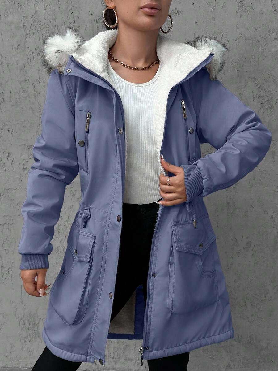 Maja – Parka met imitatiebont