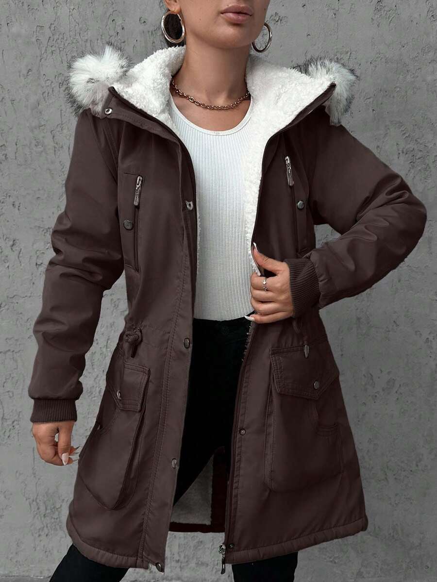 Maja – Parka met imitatiebont