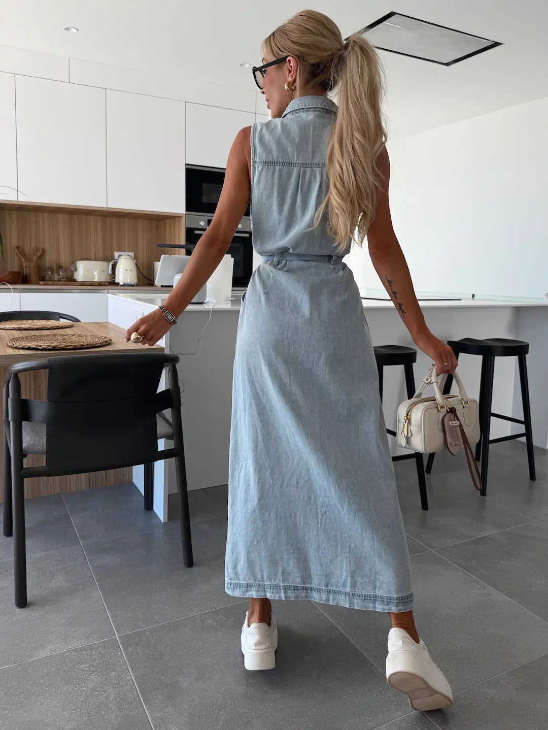 Isabelle | Sukienka maxi z guzikami