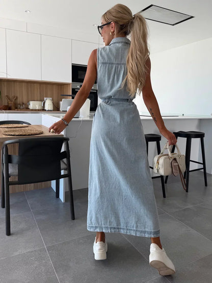 Isabelle | Sukienka maxi z guzikami