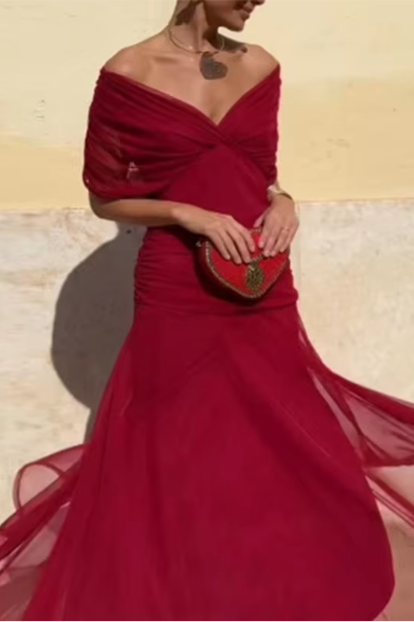 Aleksandra – Elegante maxi-jurk met V-hals