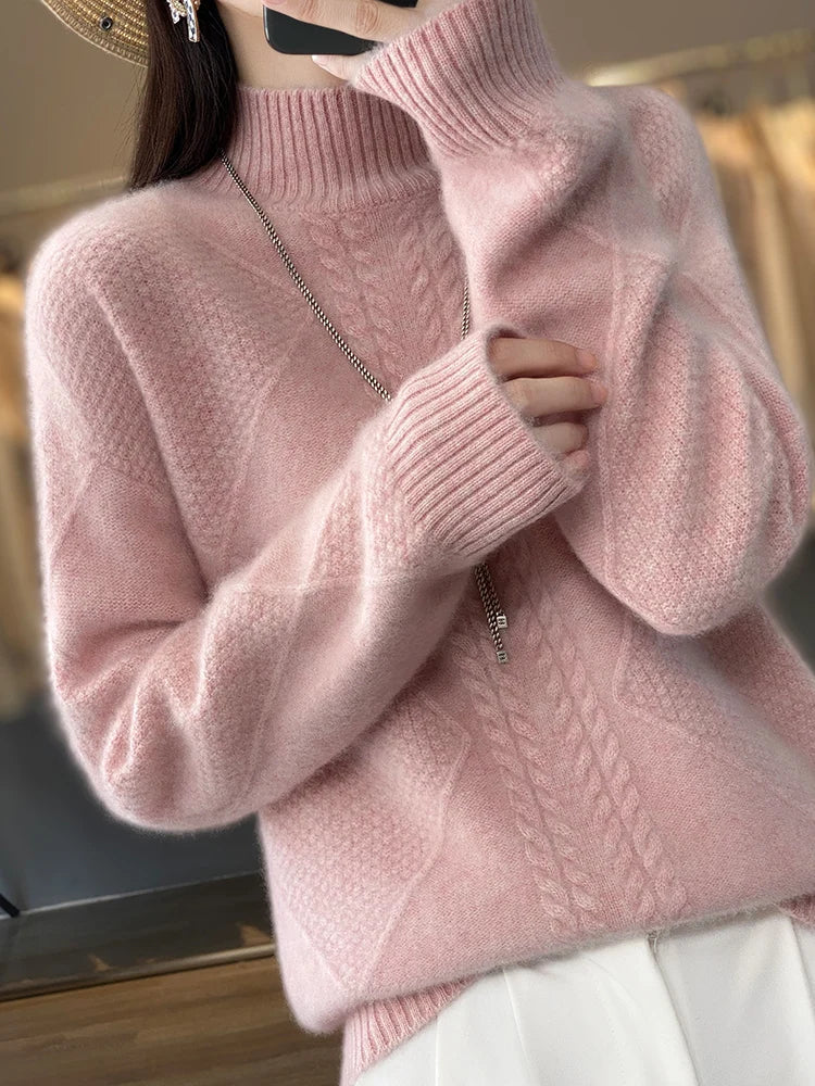 Helena – Elegancki sweter z golfem