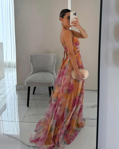 Eliza – Luchtige maxi-jurk met bloemenprint