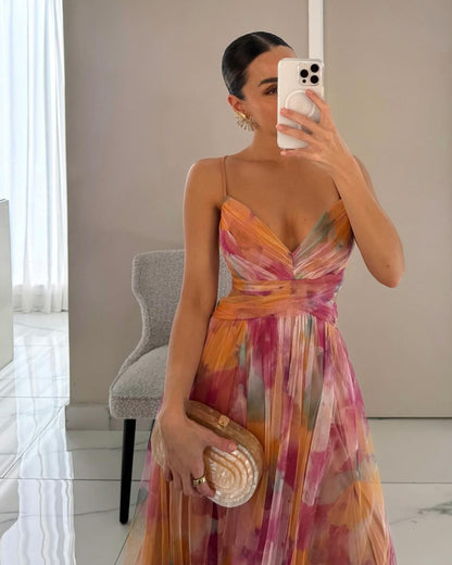 Eliza – Luchtige maxi-jurk met bloemenprint