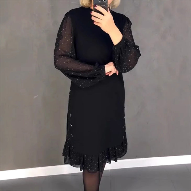 Věra – Jurk met glanzende details