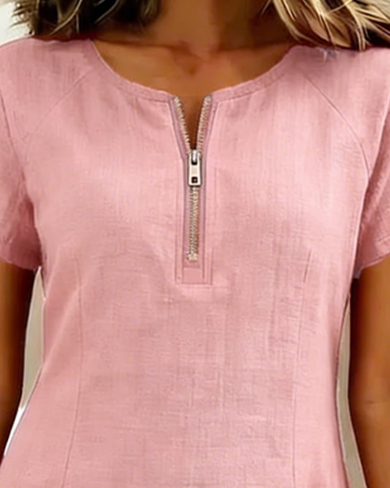 Renata – Sukienka A-linia z zamkiem