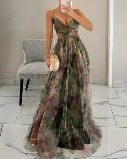 Eliza – Luchtige maxi-jurk met bloemenprint