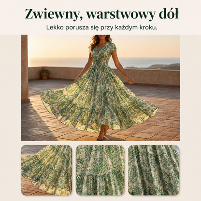 Sandra – Maxi-jurk met bloemenprint