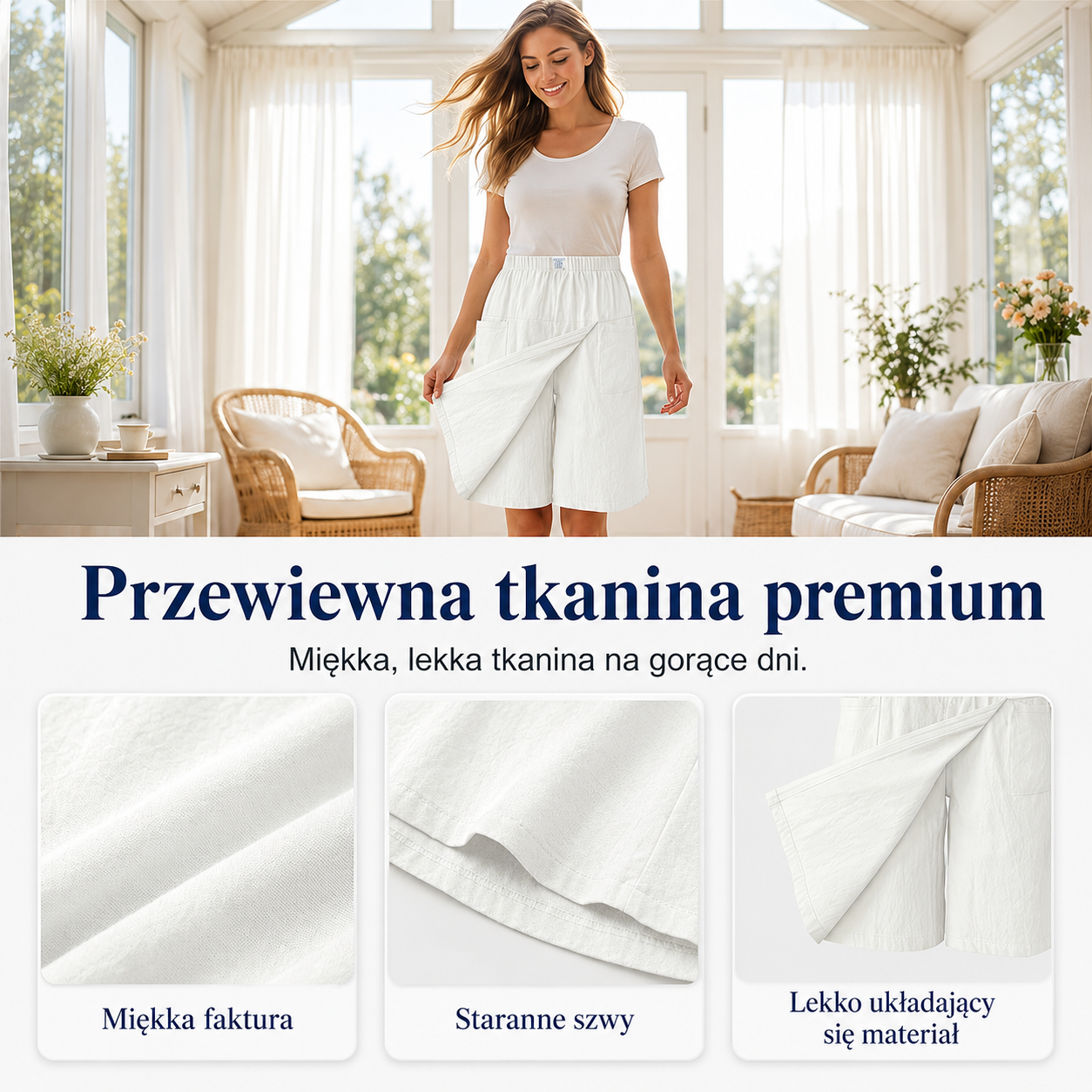 Nina – Skort met asymmetrische voorkant