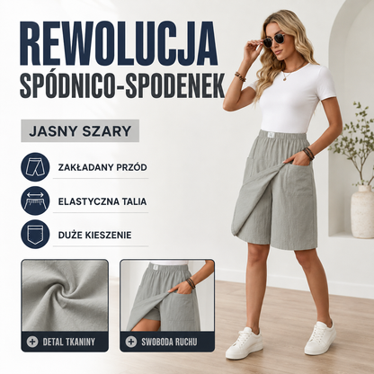 Nina – Skort met asymmetrische voorkant