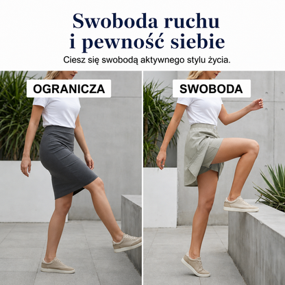 Nina – Skort met asymmetrische voorkant