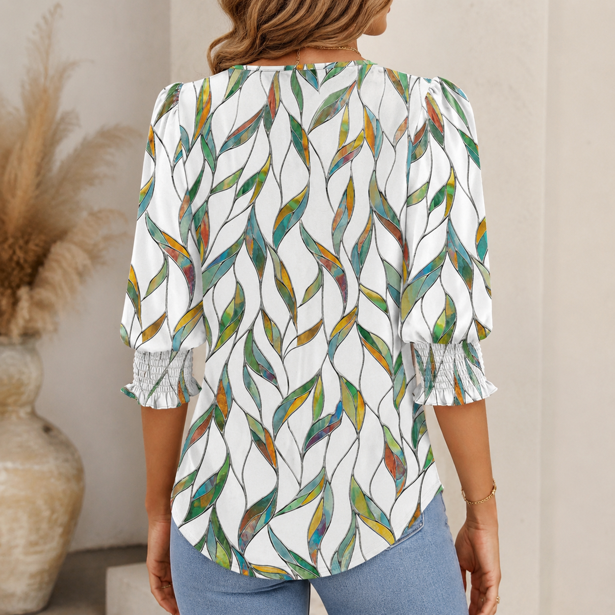 Ewa – Blouse met wijde halslijn