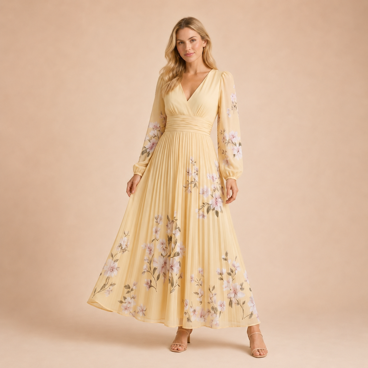 Gabriela – Maxi-jurk met bloemenprint