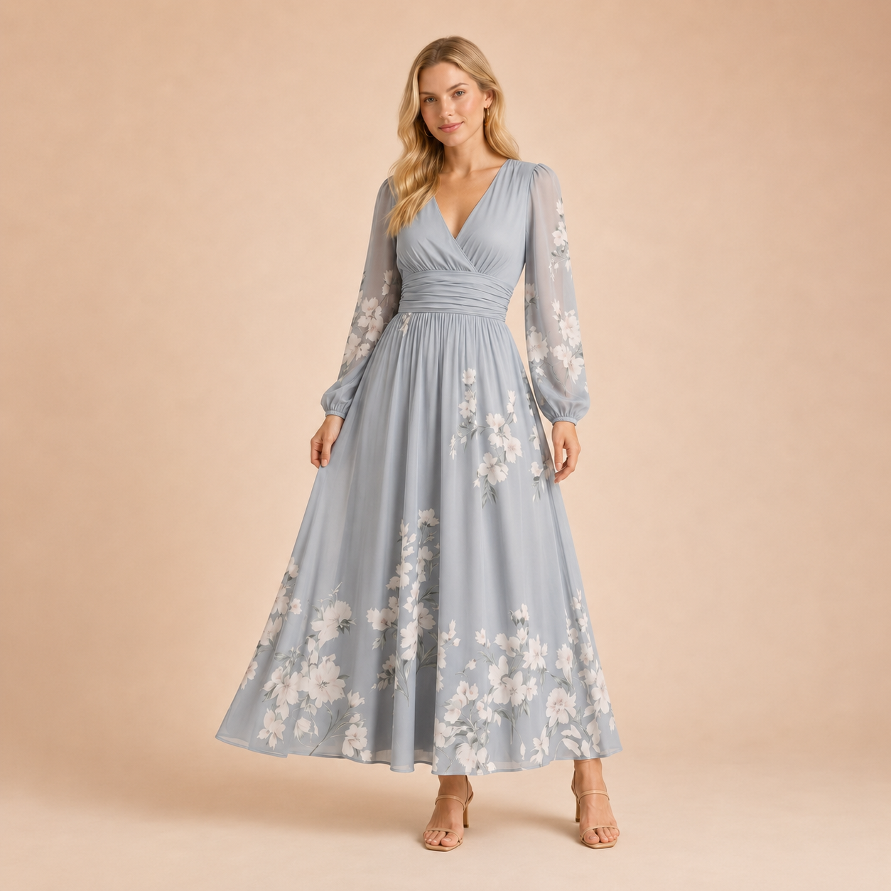 Gabriela – Maxi-jurk met bloemenprint