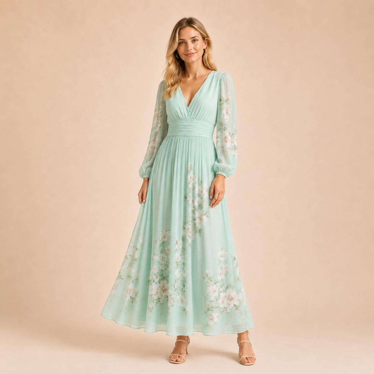 Gabriela – Maxi-jurk met bloemenprint