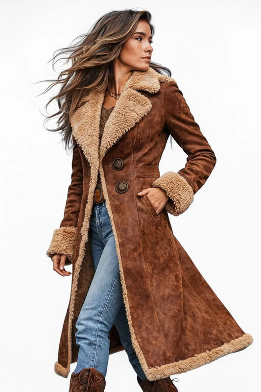 Helena – długi płaszcz w stylu vintage