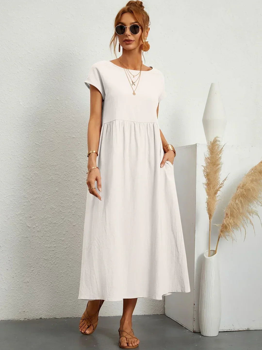Zofia – Elegancka sukienka o prostym kroju