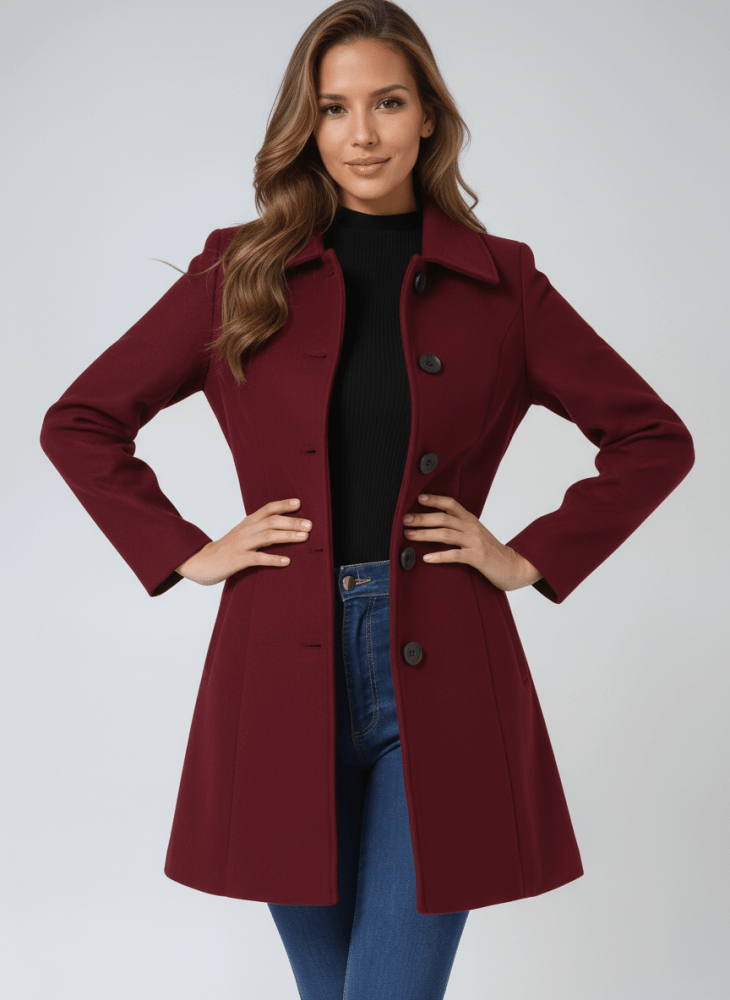 Emma – Klassieke jas met knoopsluiting