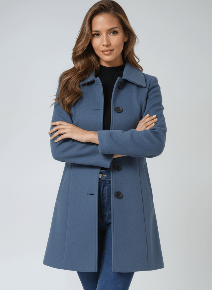 Emma – Klassieke jas met knoopsluiting