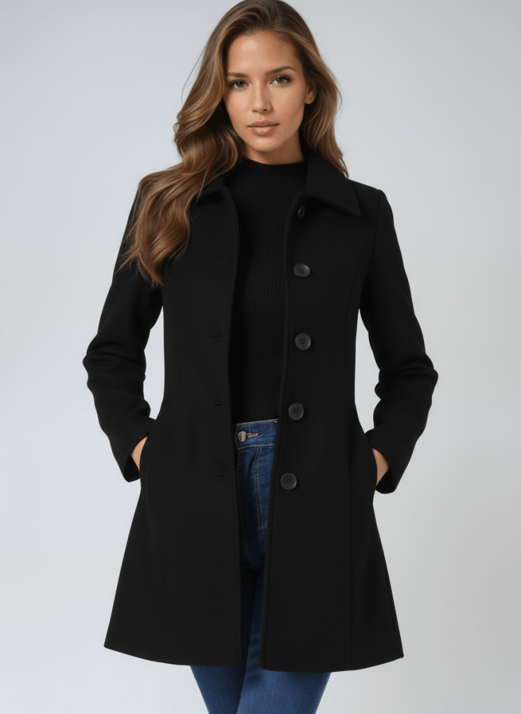 Emma – Klassieke jas met knoopsluiting
