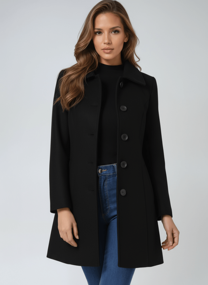 Emma – Klassieke jas met knoopsluiting