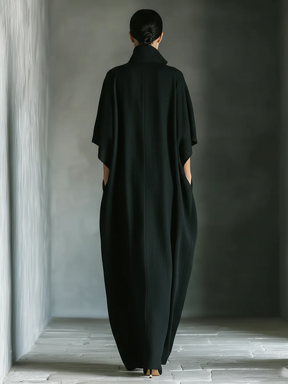 Patrycja – Sukienka maxi kimono czarna