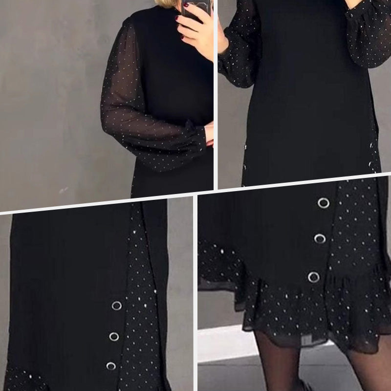 Věra – Jurk met glanzende details
