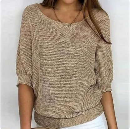 Amelia – Lichte zomertrui met elegante afwerking