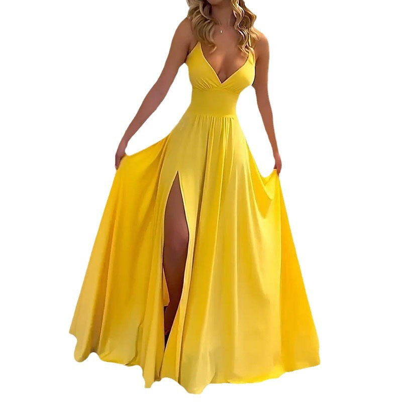 Ilona – Sukienka maxi z rozcięciem